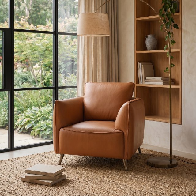 Premier Upholstery Collection Atlas Tan Armchair
