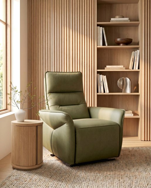 Premier Collection Enzo Green Recliner Armchair