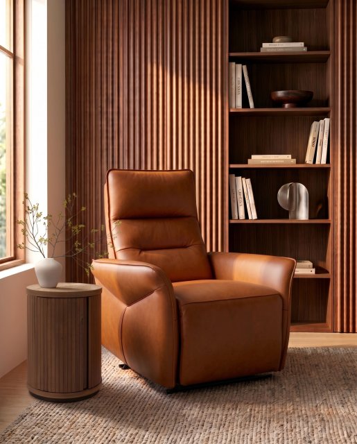Premier Collection Enzo Tan Recliner Armchair