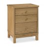 Gallery Collection Atlanta Oak 3 Drawer Nightstand