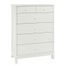 Gallery Collection Atlanta White 4+2 Drawer Chest