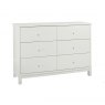 Gallery Collection Atlanta White 6 Drawer Wide Chest