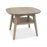 Gallery Collection Dansk Scandi Oak Lamp Table With Shelf