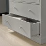 Premier Collection Ashby Soft Grey 2+2 Drawer Chest