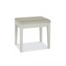 Premier Collection Ashby Soft Grey Stool - Pebble Grey Fabric