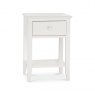 Premier Collection Ashby White 1 Drawer Nightstand