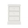 Premier Collection Ashby White 3 Drawer Nightstand