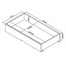 Premier Collection Ashby White Underbed Drawer