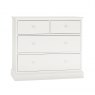 Premier Collection Ashby White 2+2 Drawer Chest