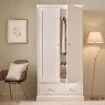 Premier Collection Ashby White Double Wardrobe