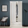 Premier Collection Ashby White Double Wardrobe