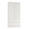 Premier Collection Ashby White Double Wardrobe