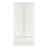 Premier Collection Ashby White Double Wardrobe
