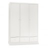 Premier Collection Ashby White Triple Wardrobe