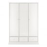 Premier Collection Ashby White Triple Wardrobe