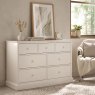 Premier Collection Ashby White 3+4 Drawer Chest