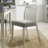 Premier Collection Bergen Grey Washed Low Slat Back Chair - Titanium Fabric (Pair)
