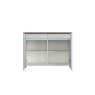 Premier Collection Bergen Grey Washed Oak & Soft Grey Narrow Sideboard