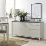 Premier Collection Bergen Grey Washed Oak & Soft Grey Wide Sideboard