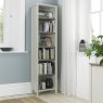 Premier Collection Bergen Grey Washed Oak & Soft Grey Narrow Bookcase