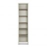 Premier Collection Bergen Grey Washed Oak & Soft Grey Narrow Bookcase