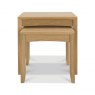 Bentley Designs Bergen Oak Nest of Tables- front on