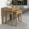 Premier Collection Bergen Oak Nest Of Lamp Tables