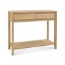 Bentley Designs Bergen Oak Console Table with Drawer- front angle shot