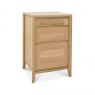 Bentley Designs Bergen Oak Filing Cabinet- front angle