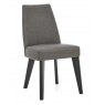 Premier Collection Brunel Gunmetal Upholstered Fixed Chair - Cold Steel (Pair)