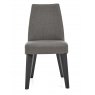Premier Collection Brunel Gunmetal Upholstered Fixed Chair - Cold Steel (Pair)