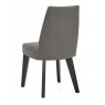 Premier Collection Brunel Gunmetal Upholstered Fixed Chair - Cold Steel (Pair)