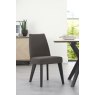 Premier Collection Brunel Gunmetal Upholstered Fixed Chair - Cold Steel (Pair)