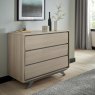 Premier Collection Brunel Scandi Oak & Dark Grey 3 Drawer Chest