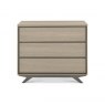 Premier Collection Brunel Scandi Oak & Dark Grey 3 Drawer Chest