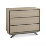 Premier Collection Brunel Scandi Oak & Dark Grey 3 Drawer Chest