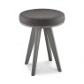 Premier Collection Brunel Scandi Oak & Dark Grey Stool Cold Steel