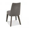 Premier Collection Cadell Aged Oak Upholstered Chair - Smoke Grey (Pair)