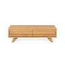 Premier Collection Cadell Rustic Oak Coffee Table With Drawers