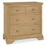 Premier Collection Hampstead Oak 2+2 Drawer Chest