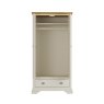 Premier Collection Hampstead Soft Grey & Pale Oak Double Wardrobe