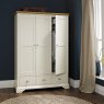 Bentley Designs Hampstead Soft Grey & Oak Triple Wardrobe- feature