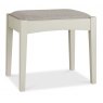 Premier Collection Hampstead Soft Grey Stool - Pebble Grey Fabric