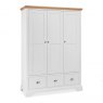 Premier Collection Hampstead Two Tone Triple Wardrobe