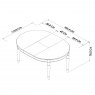 Premier Collection Hampstead Two Tone 4-6 Extension Dining Table