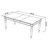 Premier Collection Hampstead Two Tone 4-6 Extension Table - Rectangular
