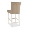 Premier Collection Hampstead Two Tone Upholstered Bar Stool - Ivory Bonded Lthr (Pair)