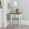 Premier Collection Hampstead Two Tone Lamp Table - Turned Leg