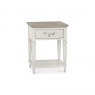 Premier Collection Montreux Grey Washed Oak & Soft Grey 1 Drawer Nightstand
