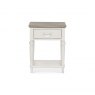 Premier Collection Montreux Grey Washed Oak & Soft Grey 1 Drawer Nightstand